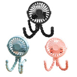 Baby Stroller Fan Rechargeable Clip on Fan 3 Speeds Desk Fan with Night Light for Stroller Car Seat Treadmill Camping